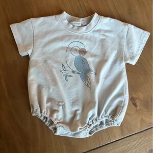 Rylee + Cru Parrot Print Baby Onesie